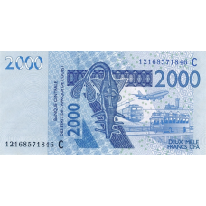 P316Cl Burkina Faso - 2000 Francs Year 2012